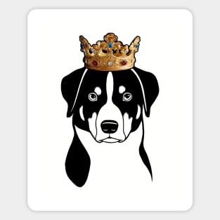 Appenzeller Sennenhund Dog King Queen Wearing Crown Magnet